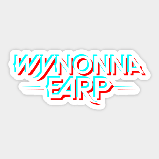 Wynonna Earp Logo Glitch Sticker